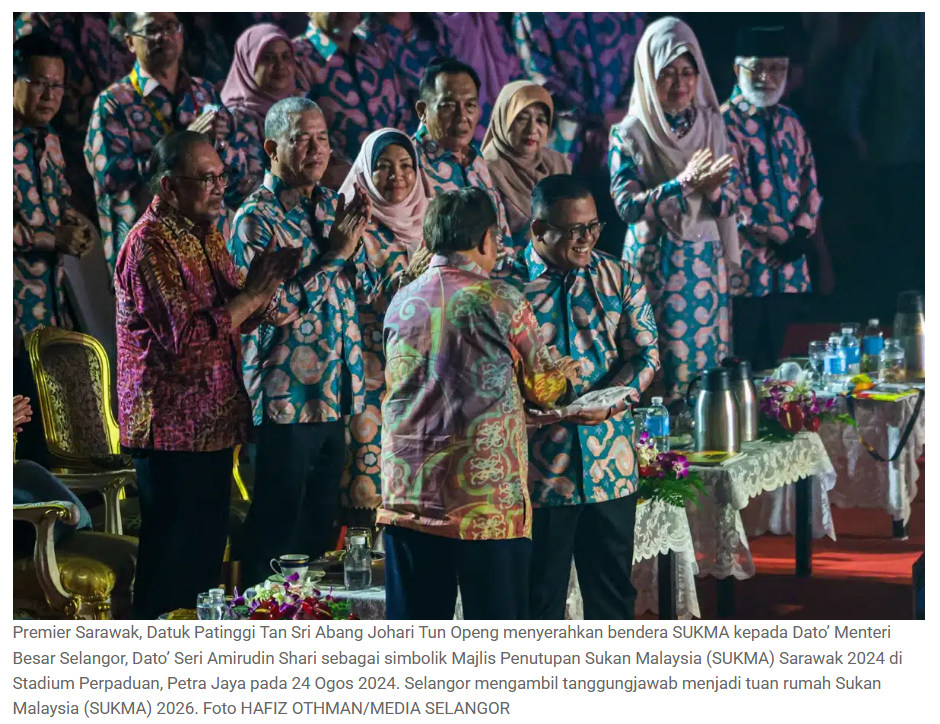 Gambar Berita SUKMA Selangor